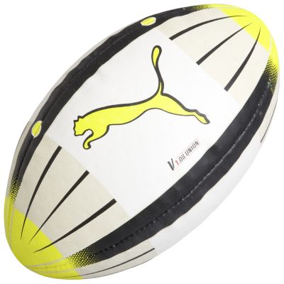 Puma V1 08 Union Rugby Ball - White/Yellow/Black