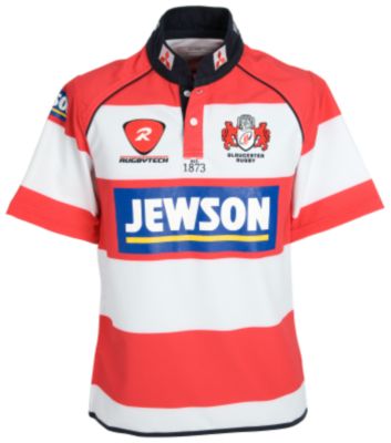 Gloucester Home Playing Rugby Shirt - Red/White