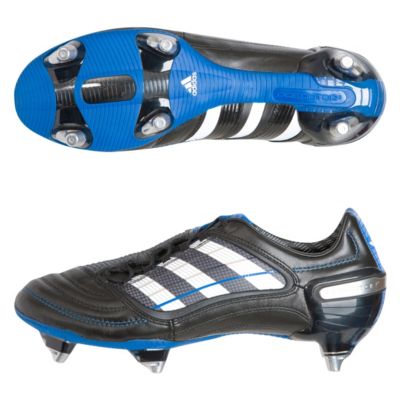 adidas Predator X XTRX Soft Ground Rugby Boots - Black/White/Blue