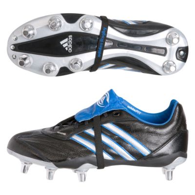 adidas Flanker IV WF Rugby Boots - Black/Silver/Blue