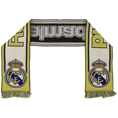 Bufanda Aficionado Clásica Real Madrid - Blanco
