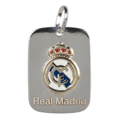 Colgante escudo del Real Madrid - Plateado
