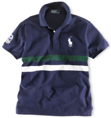 Ralph Lauren Polo Shirt Mesh Fancy - French Navy