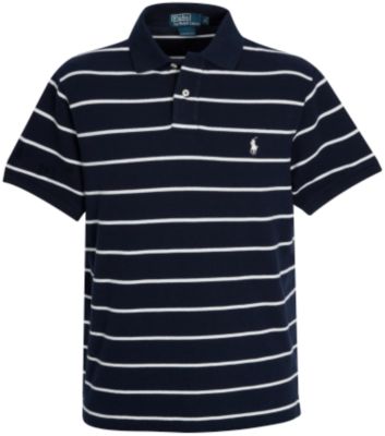 Ralph Lauren Polo Shirt Mesh Fancy - Cruise Navy/White