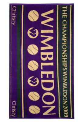 Wimbledon Mens Championship Towel 2009 - Green/Purple