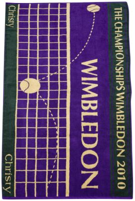 Wimbledon Mens Championship Towel 2010 - Green/Purple