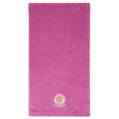 Wimbledon Ladies Embroidered Guest Towel 2010 - Pink